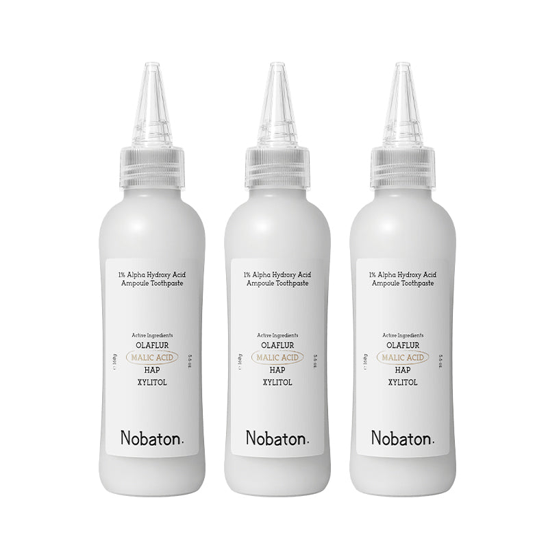 Nobaton. 1% Alpha Hydroxy Acid Ampoule Toothpaste（160g/5.6 oz）