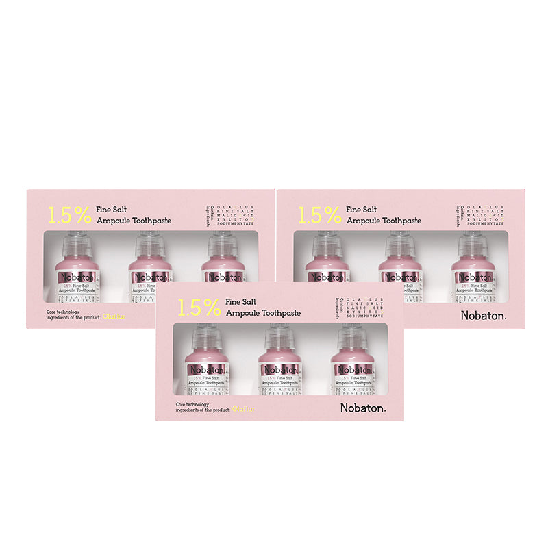 Nobaton. 1.5%Fine Salt Ampoule Toothpaste（35g/1.23 oz ×3）