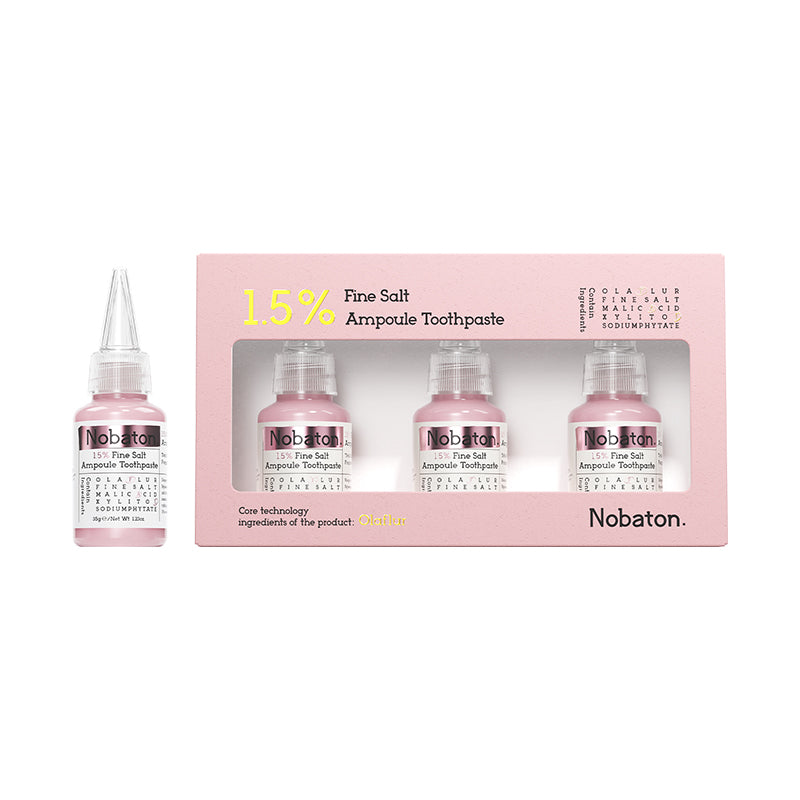 Nobaton. 1.5%Fine Salt Ampoule Toothpaste（35g/1.23 oz ×3）