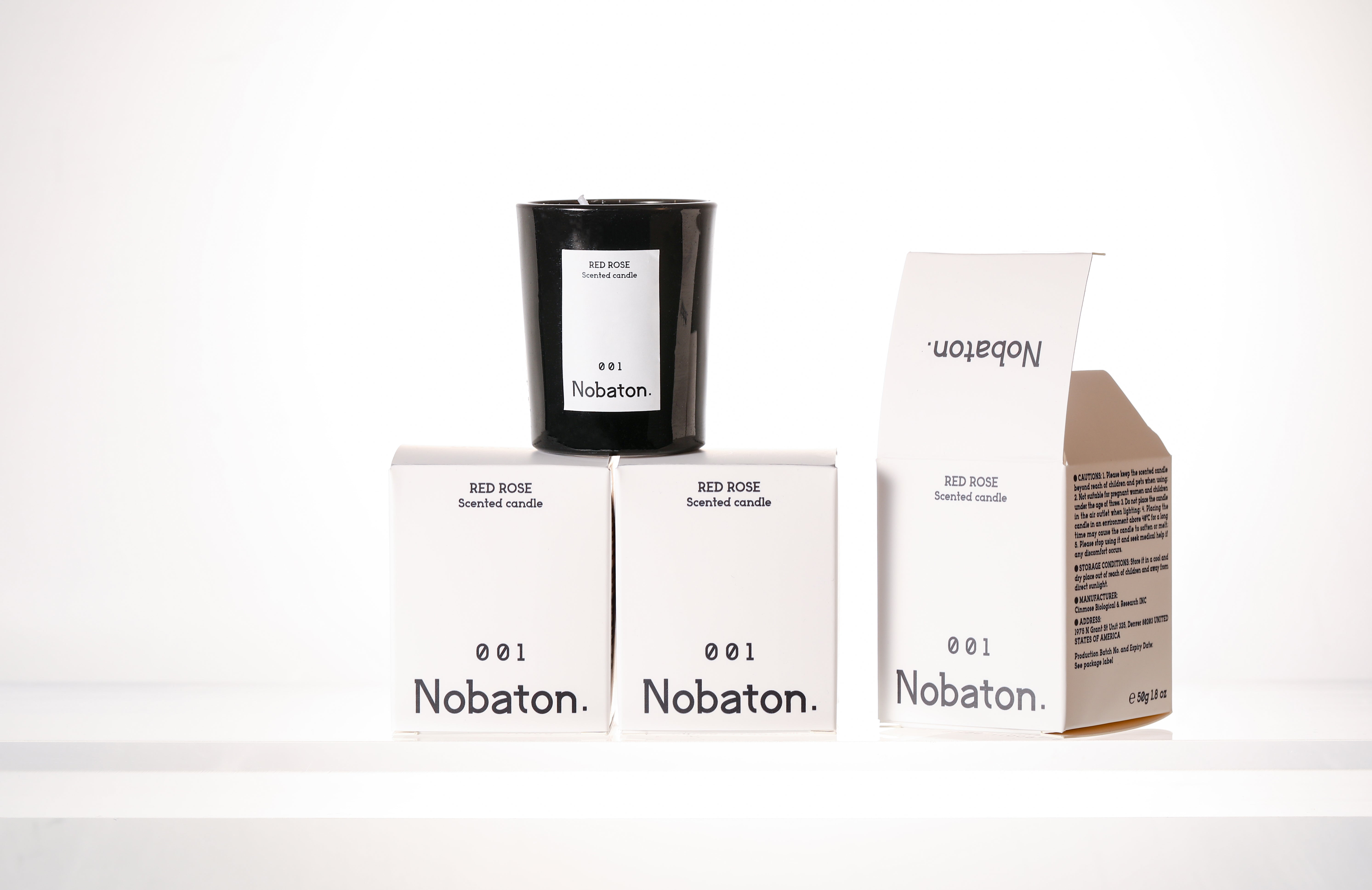 Nobaton. Red Rose Scented candle