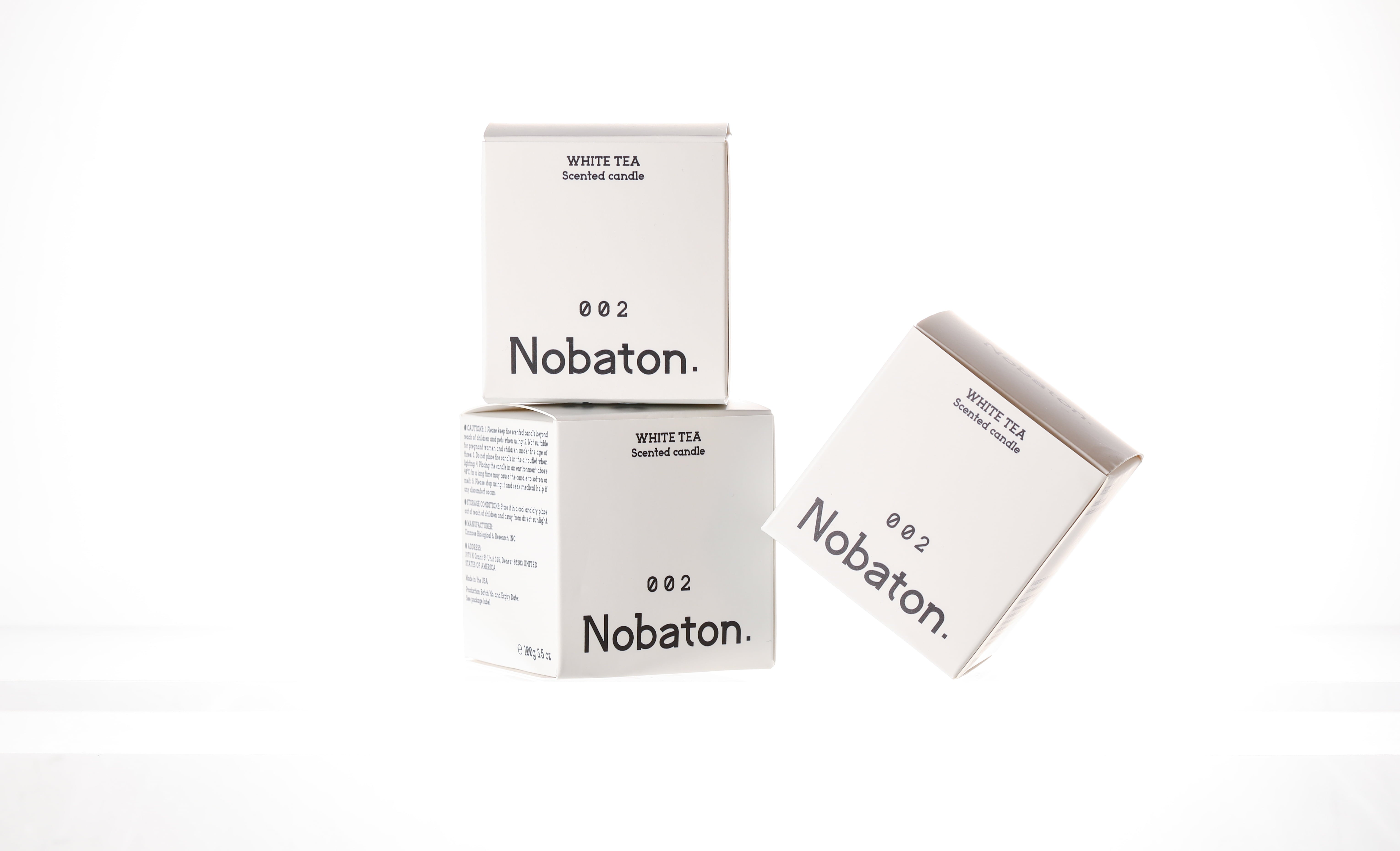 Nobaton. White Tea Scented Candle